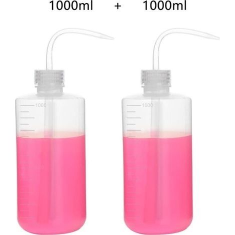 2er-Pack 1000-ml-Quetsch-Spülflaschen aus Kunststoff mit schmaler LDPE-Öffnung, Quetsch-Gießflasche, 1000 ml (1/4)