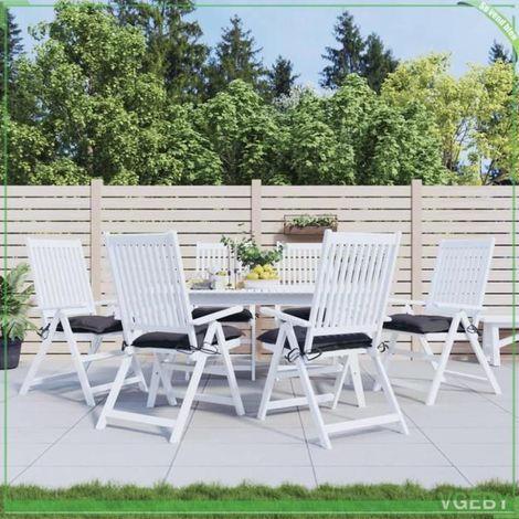361452 Coussins de chaise lot de 6 anthracite 40x40x7 cm (1/5)