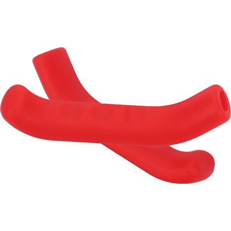 Protection de levier de frein de vélo en silicone, antidérapante et imperméable, 5 couleurs (rouge) (1/5)