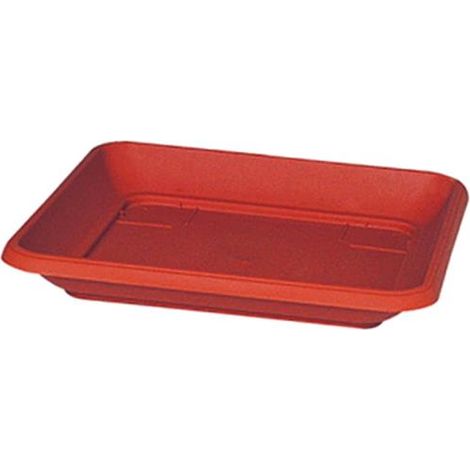 Sottovaso Giglio Quadro 631 Colore Terracotta Cm. 35X35