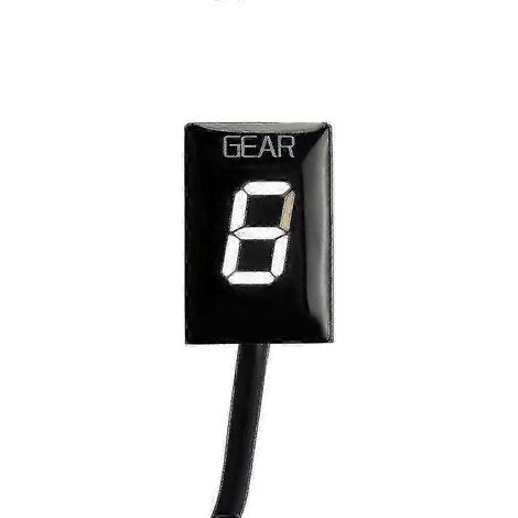 Indicateur de vitesse VFR 800X - Accessoire indicateur de rapport engagé pour moto (blanc) (1/5)