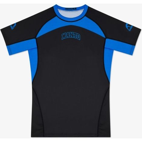 MANTO Herren Kurzarm-Rashguard RANKED Blau M