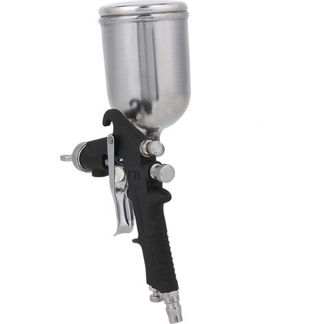 Pistolet à peinture pneumatique Black Diamond Matte F‑75‑G Diamètre du pot supérieur 0,1 po (1/5)