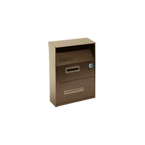 Cassetta Portariviste Per Esterni Marrone - cm.21,5x10,5x33h. - colore marrone