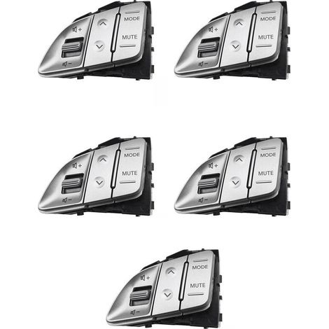 5 pomos multifunción para el volante, compatibles con los modelos Tucson IX35 de 2010 a 2014, con botones de control de volumen e interruptor de control de crucero.