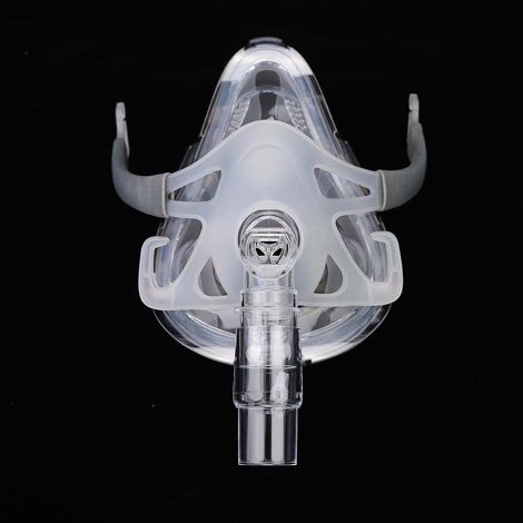 Masque respiratoire souple en silicone pour le visage, la bouche et le nez, accessoire respiratoire (L) (1/5)