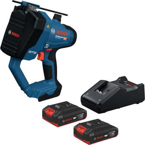 Tagliaviti a batteria Bosch GGC 18V-12 Professional 18 V M12 + 2 batterie da 2,0 Ah + caricabatterie (1/5)