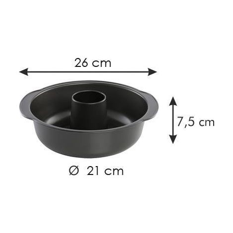 Tescoma 623148 Delicia Stampo per Ciambellone, Carbon Steel, Grigio
