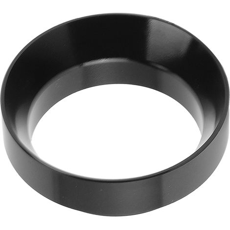 Dosiertrichter aus Aluminiumlegierung (51 mm), mit Anti-Flying-Pulver, universeller magnetischer Dosierring für Kaffee zu Hause oder im Café, schwarz (1/5)