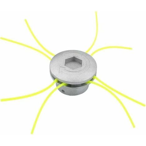 Universeller Freischneiderkopf aus Aluminium, universeller Spulenkopf für Garten, Rasen, Terrasse (1/4)
