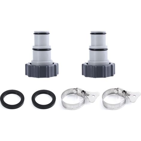 Adaptateur de Tuyau Fileté Intex Type A – Connexion 1.5" et 1.25" – avec Bague de Serrage – pour Pompe de Piscine (1/5)