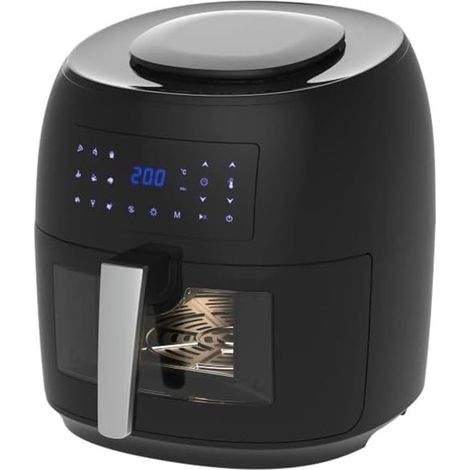 TRADE SHOP - Friggitrice Ad Aria Con Oblò Da 7,4lt Temperatura Regolabile 9 Programmi Timer 1800 W - (1/3)