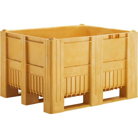 FRANKEL kaiserkraft, Caisse-palette, capacité 610 l, jaune