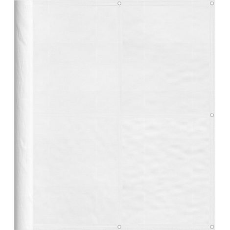 Maison Exclusive - Balkon-Sichtschutz Weiß 120x800 cm 100 % Polye