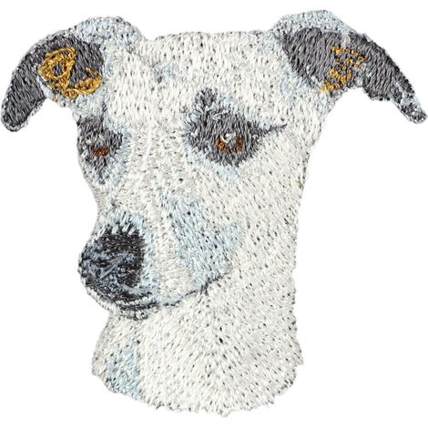 Whippet, Levriero Inglese - toppa a forma di cane, toppa ricamata, decorazione unica per zaino di Art-Dog (1/3)
