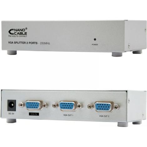 Distributore Splitter Vga 2output 250mhz Nanocable 10.25.0002 (1/4)