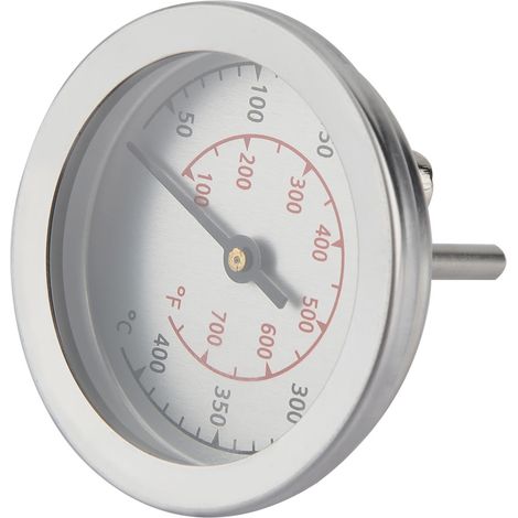 BBQ-Grillthermometer mit analoger Anzeige und Doppelskala (100–700 °F) (1/5)