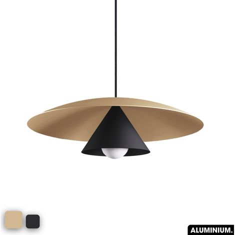Lampe de suspension - OLEMI AMANDE - NOIR (1/3)
