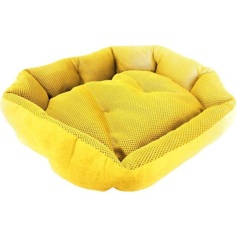 TrAdE Shop Traesio - Cuccia Per Animali Cane O Gatto Telato 46x32x9cm Tutte Le Stagioni Colore - Giallo