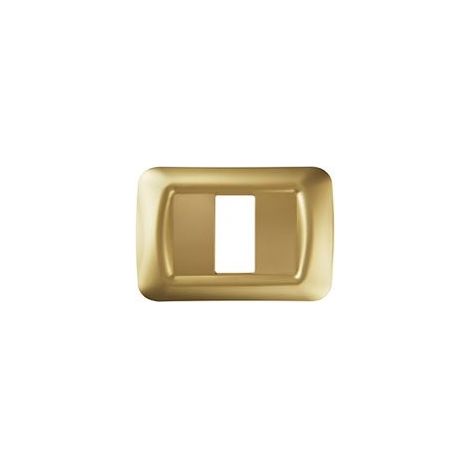 Placca 1 Posti Oro Antico Top System ( Gewiss Cod. Gw22661 )