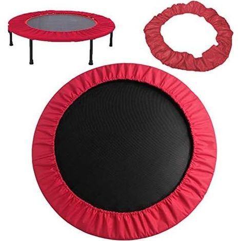 Universelle Trampolin-Sicherheitsmatte, Federschutz, für Trampoline mit 91 cm Durchmesser, UV-beständig, reißfest, ROT, 122 cm Durchmesser (1/5)