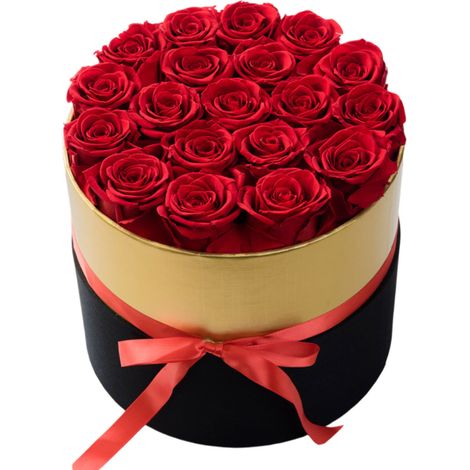 Herzförmiger Umarmungseimer, ewige Blume, fertiges Produkt, 16 Rosen, Blumengeschenk zum Muttertag oder Valentinstag. (1/5)