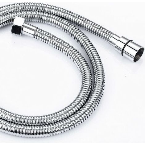 2M Flexible de Douche en Acier Inoxydable Anti Torsion, Tuyau de Douche Raccord Standard G 1/2 Universel pour Salle de Bains Adaptable à Toutes les Douchettes (1/5)