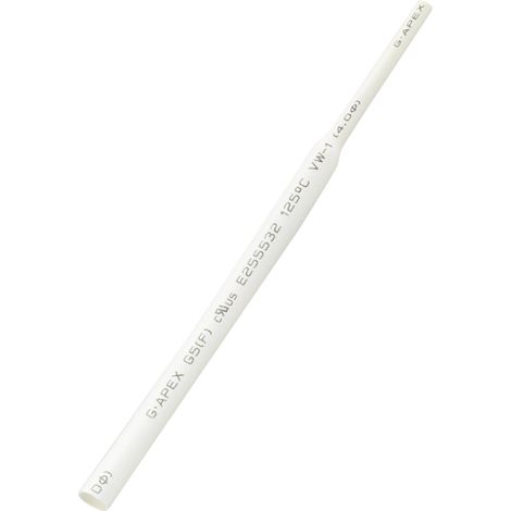 GAINE THERMORÉTRACTABLE SANS COLLE 2:1 TRU COMPONENTS B2G5-6 W 1566764 BLANC Ø AVANT RETREINT: 9 MM 10 M (1/2)