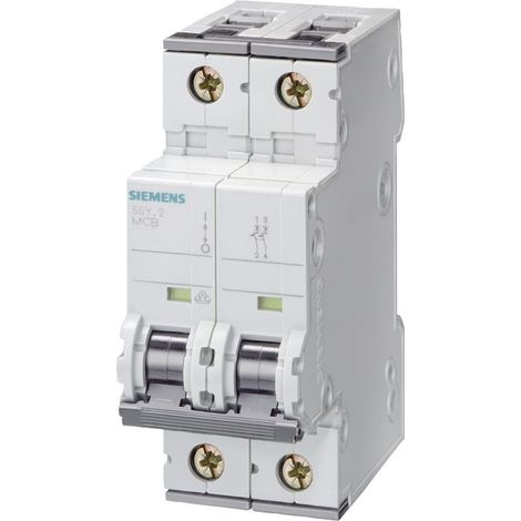 Disjoncteur Siemens 5SY4 1P+N, 6A, pouvoir de coupure 10 kA, montage rail DIN ( Prix pour 1 )