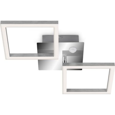LED Deckenleuchte Bewegungsmelder IP44 12 W silber Metall-Kunststoff Telefunken