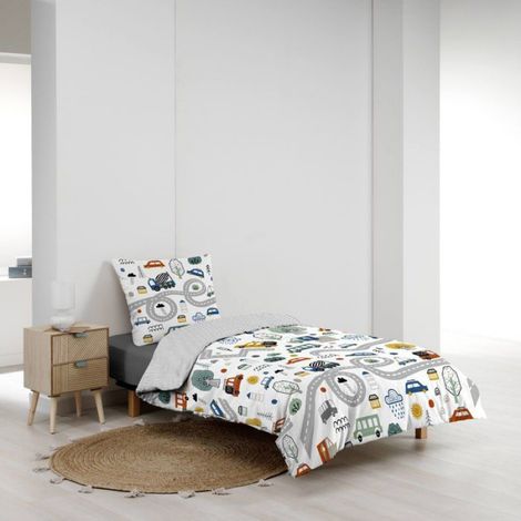 Housse de couette + 1 taie 140 x 200 cm Vehicule enfant (1/4)