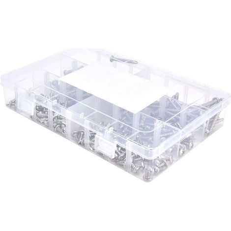 240 vis autoperceuses cruciformes en acier inoxydable 410, quincaillerie de fixation industrielle n° 8 (1/5)
