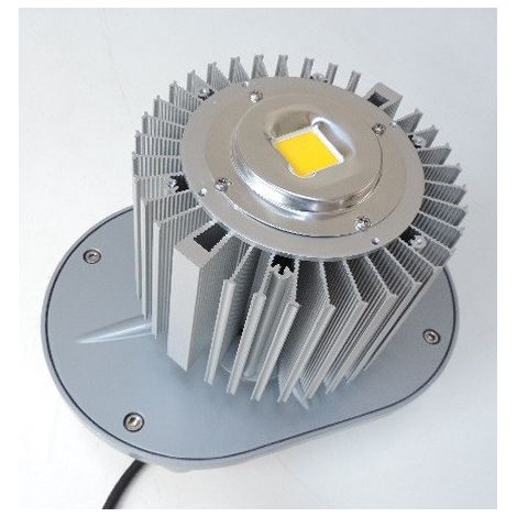 Suspension LED 100W COB blanc naturel 4000K 7990lm 230V Highbay 90° sans diffuseur special grande hauteur IP65 (1/3)