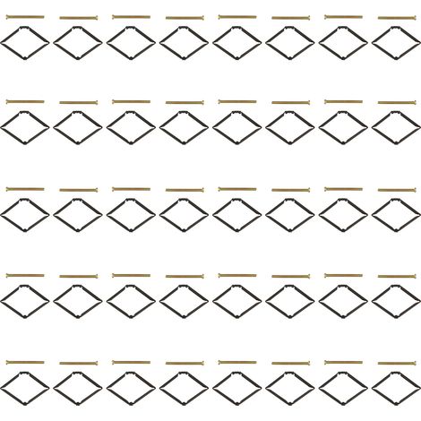 40 paires d'outil de réparation de boîtier d'interrupteur 86mm, cassette inférieure pour réparation de dommages d'écrou, type cadre en acier (1/5)