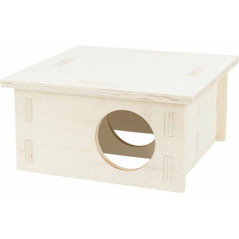 Casetta multicamera 2 stanze per conigli e roditori: 20x10x20cm