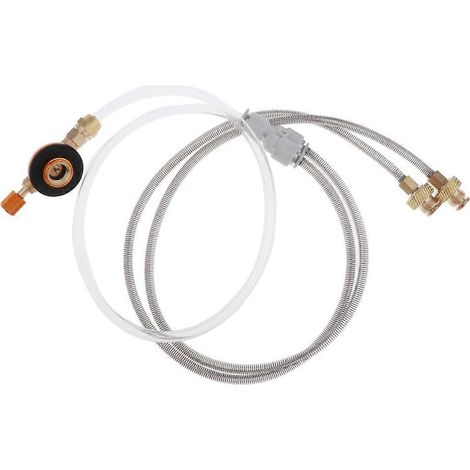 Raccord en Y pour deux tuyaux de 90 cm (3 pi) avec régulateur de propane basse pression et kit de raccordement de gaz (1/5)