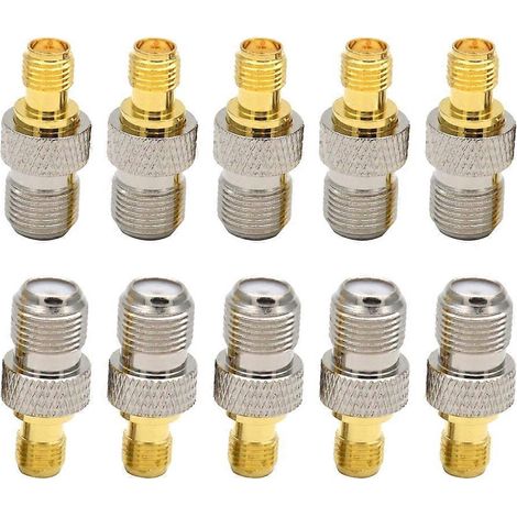 Zuverlässige SMA-zu-F-Koaxialstecker, Koaxialadapter (Buchse auf Buchse)