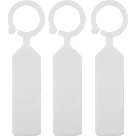 Etiquettes de jardin suspendues Etiquettes plastiques robustes pour plantes et semis 100 étiquettes blanc/vert/jaune Réutilisables (1/5)