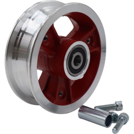 8-inch electric scooter front wheel, 200x50 steel rim, aluminum alloy hub, steel rim accessories (1/4)