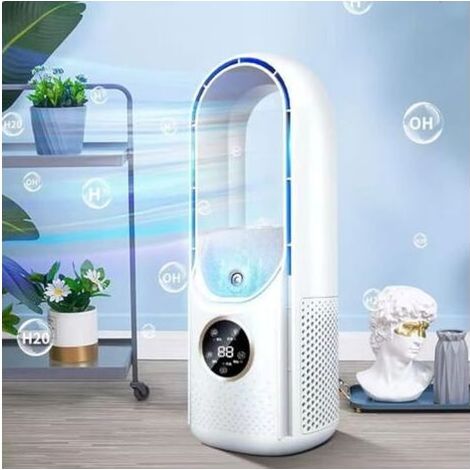 FENOPLASTICAUlisem – Ventilateur sur pied sans lame 6 vitesses – Moteur puissant – Conception sécurisée pour enfants et animaux – Utilisation dans divers espaces (1/5)