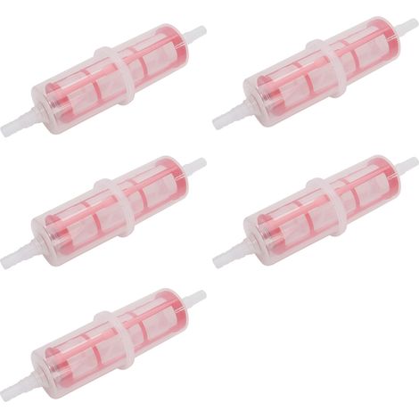Filtre à carburant diesel 5 pièces pour chariot élévateur et poids lourds, adaptable tuyau 8 mm ou 10 mm, remplacement de filtration essence professionnel. (1/5)