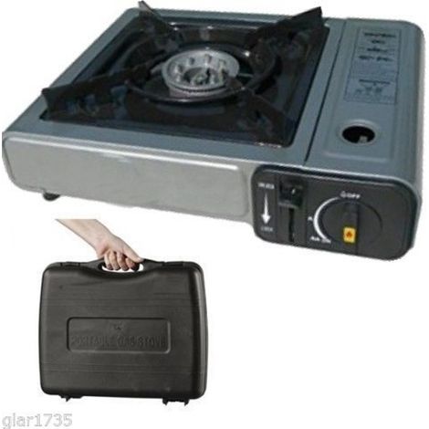 FORNELLO a valigetta cucina A GAS DA CAMPEGGIO PORTATILE A BOMBOLETTA GPL