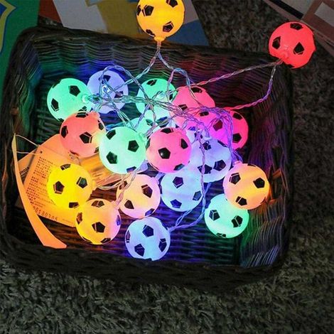 Luminous garlands Football Multicolor 3M 20led 2022 World Cup Fairy Lights Led Foot Decor Decoration Lighting, powered by battery for World Cup, Football Fans (1/4)