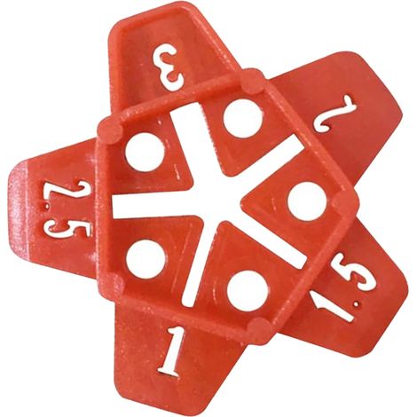 Lot de 50 croix en plastique pour le calage et le nivellement des joints de carrelage (1/5)