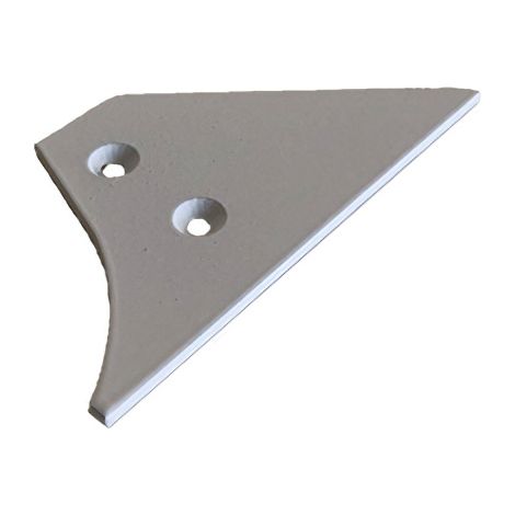 Paire d'embouts Aluminium pour Porte Tablette (Laqué Blanc RAL 9003) HOMEWELL