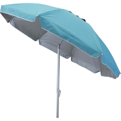 Ombrellone da spiaggia tondo 180 cm con palo in alluminio telo in poliestere e stecche in vetroresina Casual