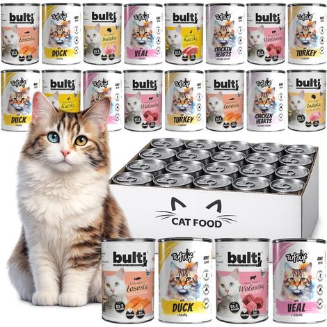 BULT, pâtée pour chat, mélange de saveurs, boîte de 24 x 400 g (1/5)