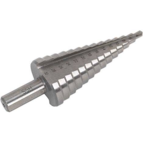 Sealey Double Flute HSS 4341 Step Drill Bit 4-30mm AK4745
