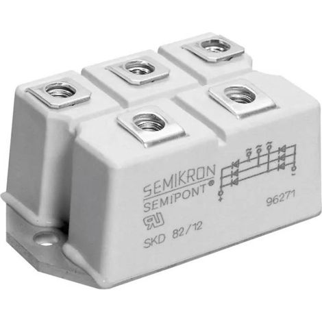 Semikron SKD62 16 Negro Rectificador Puente 1600 V 86 A