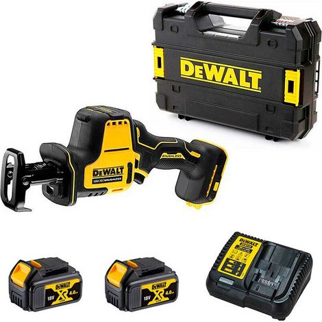 DeWalt DCS369M2 Cordless 18V XR Brushless Compact Reciprocating Saw With 2x4Ah Batteries, Charger And Case